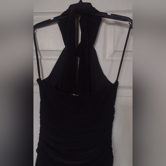 Jumper/ Halter Bodysuit Elegant Black Mariposa Med $35 - Picture 3 of 4